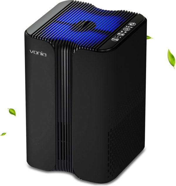 Vonia Luchtreiniger - Air purifier - Luchtreiniger met HEPA filter - Geschikt tot 40 m² - Zwart