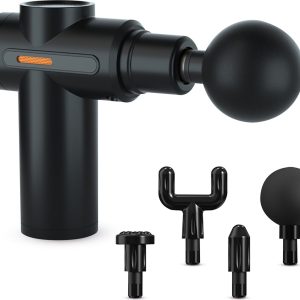 Palmwood Massage Gun - Mini Massage gun - Massage Apparaat - Massage pistool - incl. 4 opzetstukken - Draadloos