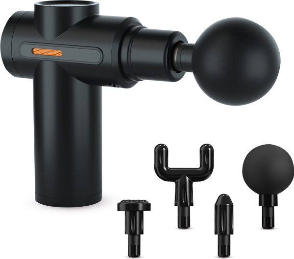 Palmwood Massage Gun - Mini Massage gun - Massage Apparaat - Massage pistool - incl. 4 opzetstukken - Draadloos