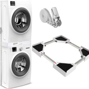 Impaqt wasmachine droger stapelkit zwart