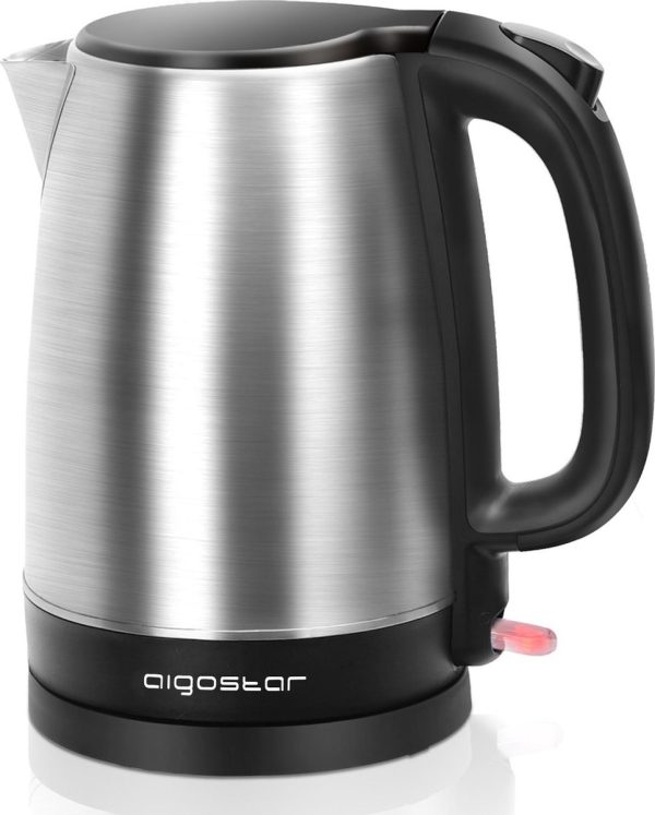 Aigostar Milo 30LYF - Waterkoker - Elektrisch - RVS Design - 2200W - 1.7 liter - Zwart