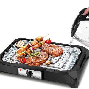 Aigostar Lava 30LDQ - Elektrische Grill - BBQ - Tafel Barbecue - Grilloppervlakte 41 x 24 cm - 2000 Watt - Zwart