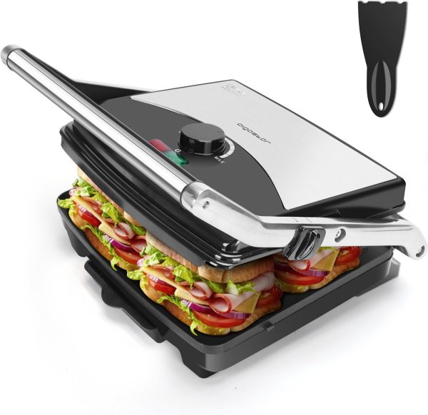 Aigostar Samuel 30IBP - Grote Contactgrill - Panini Grill - 2000W
