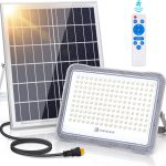 Aigostar 10IU7 - LED schijnwerper op zonne-energie - IP65 - Afstandsbediening - Solar Buitenlamp - Floodlight - Bouwlamp