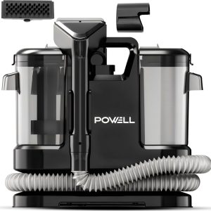 Powell Tapijtreiniger - Vlekkenreiniger - Bank Reiniger - Tapijtreiniger Stofzuiger - Reinigingsmachine - Tapijt Reiniger - Zwart