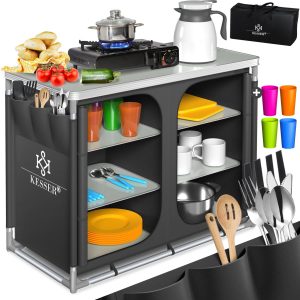 KESSER® Campingkeuken Opvouwbaar - Campingkast inclusief Opbergtas - Kampeerkeuken Kampeerkast