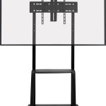 Bayt TV Standaard verrijdbaar - TV Standaard - Monitor Standaard - TV Voet - Draaibaar - Hoogte Instelbaar - 40 Inch tot 75 Inch - Tot 50 kg