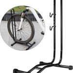 Decopatent® Fietsrek om Fiets Horizontaal te stallen - Fietsstaander Standaard - Fietsrek voor 1 Fiets - Voor Racefiets MTB E-bike