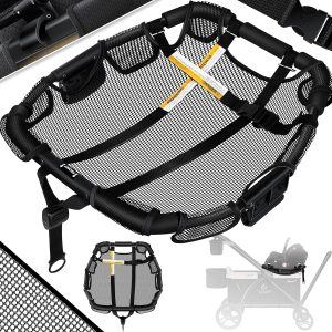 KESSER® Babyzitje Module Opzetstuk Accessoire Geschikt voor LOOPS Opvouwbare Kinderwagen Bolderkar - Kinderzitje Universeel voor Buggy en Wandelwagen - Zwart