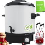 KESSER® Gluhweinketel 27 Liter - Elektrische Ketel voor Gluhwein 1800W - Glühweinketel Warm Dranken Dispenser Water Koker voor Glühwein - Wit