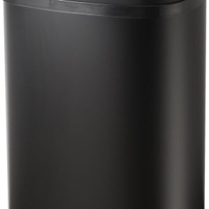Bayt Prullenbak - Prullenbak 50 Liter - Vuilnisbak - Afvalbak - Metaal - Zwart