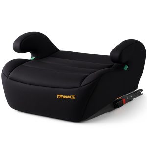 Oemmie Zitverhoger - Autozitje - Kinderzitje - Autostoelverhoger - Booster Seat - 125-150 cm - Met Armleuning - Zacht Schuim - Zwart