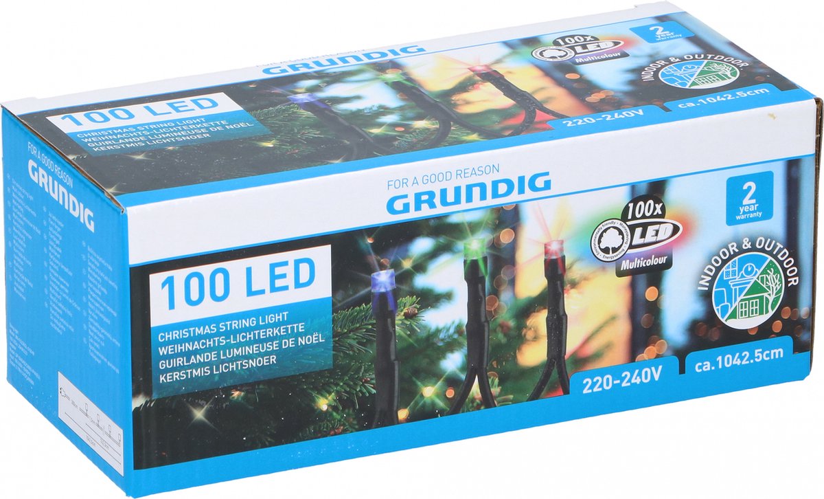 Grundig Kerstboomverlichting Led 10 Meter 220v 100-delig